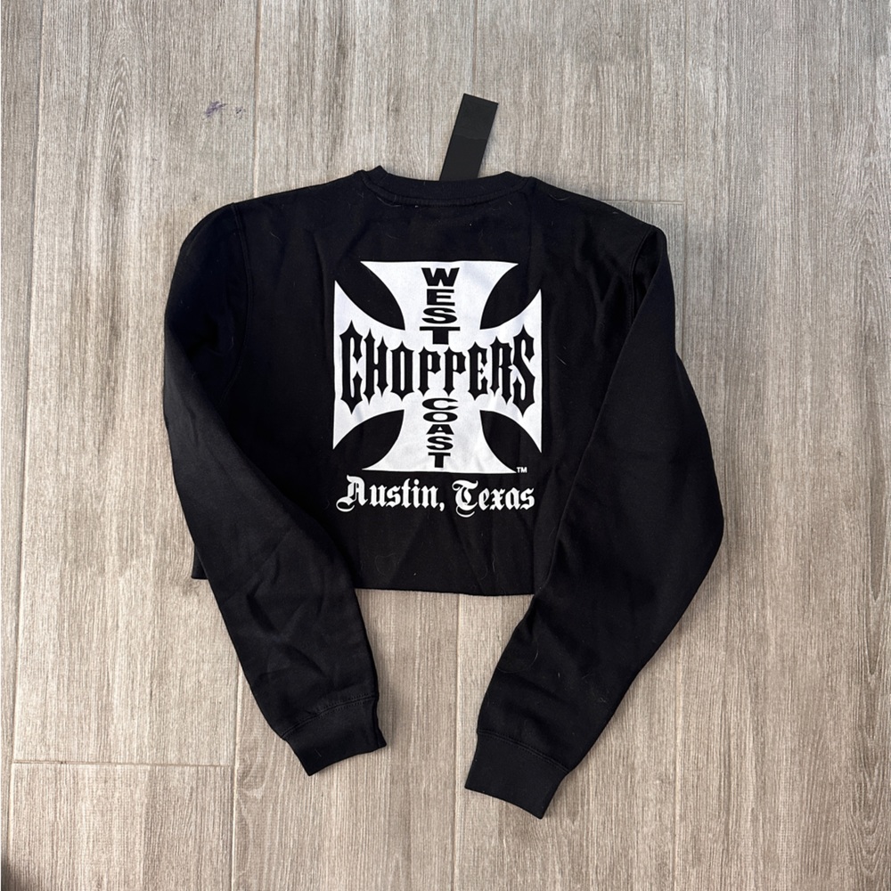 NWT West Coast Choppers Crop Sweatshirt